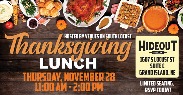 Thanksgiving Lunch at The Hideout