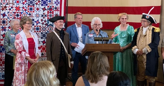 Gov. Pillen Unveils Quilt and Framed Declaration of Independence to be Displayed Through July