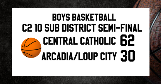 C2-10 Boys Sub District: GICC Wins Semi-Final Over Arcadia/Loup City