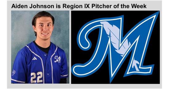 MCC’s Aiden Johnson named pitcher of the week