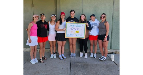 McCook Girls Tennis Honors Rowen Wiemers With 100th Career Win.