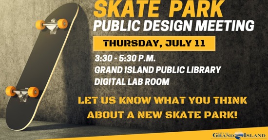 Public Design Meeting Planned For Proposed Grand Island Skate Park