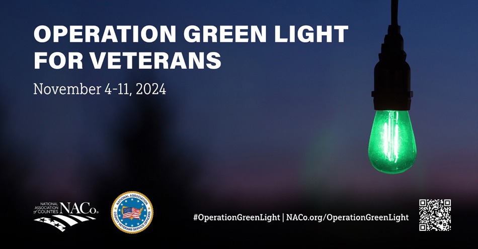 Buffalo County Courthouse to Participate in 2024 Operation Green Light for Veterans