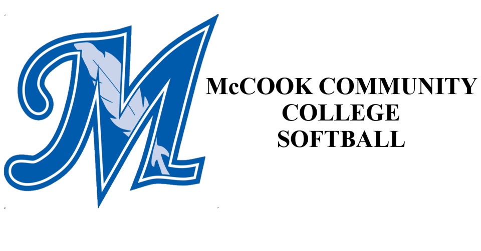 McCook Community College Logo on the left with the words McCook community college Softball on the right.